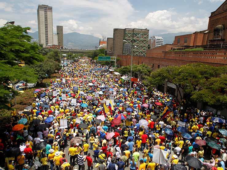 تظاهرات في كولومبيا - صورة ارشيفية