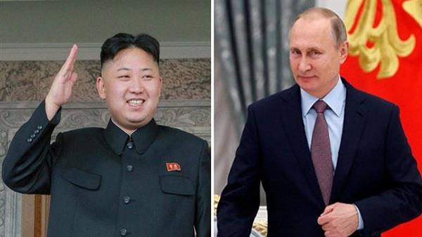 الرئيس الروسي فلاديمير بوتين وزعيم كوريا الشمالية 
