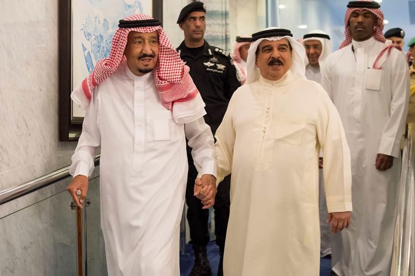 ملك البحرين وملك السعودية