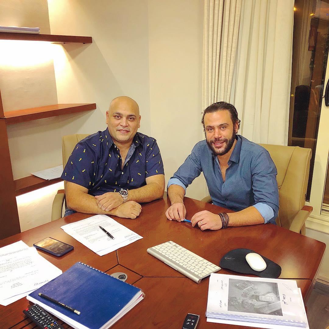 الفنان محمد إمام والمنتج أحمد بدوي
