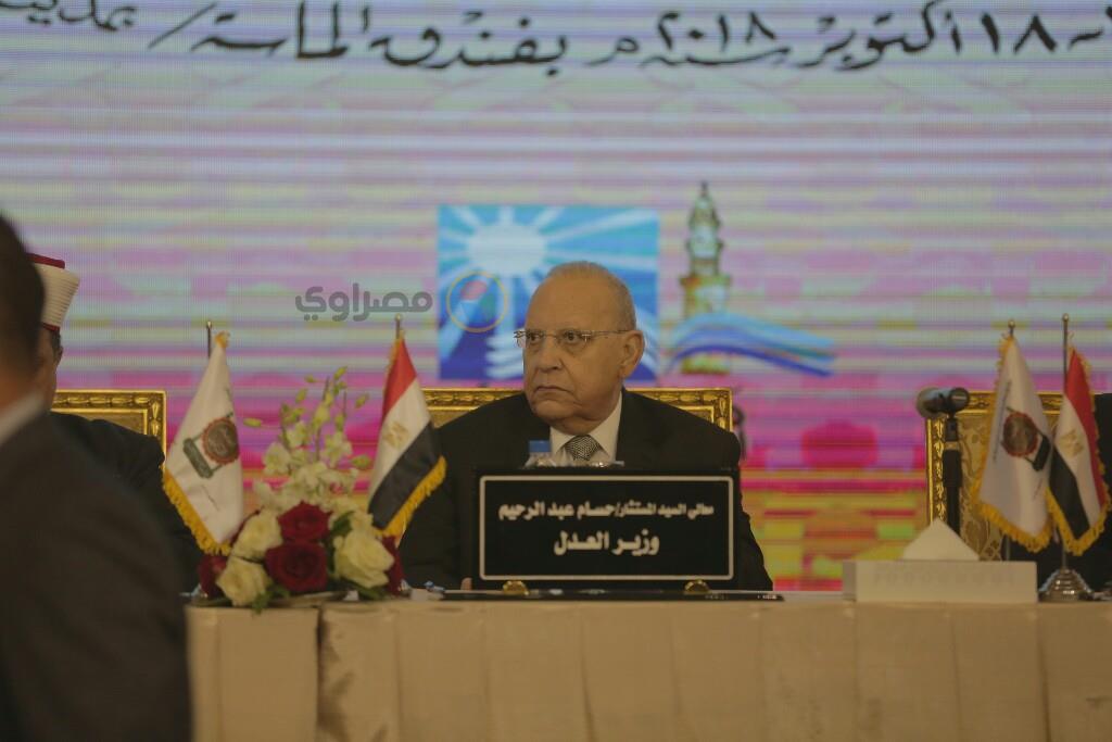 المستشار حسام عبدالرحيم أثناء مؤتمر دار الإفتاء