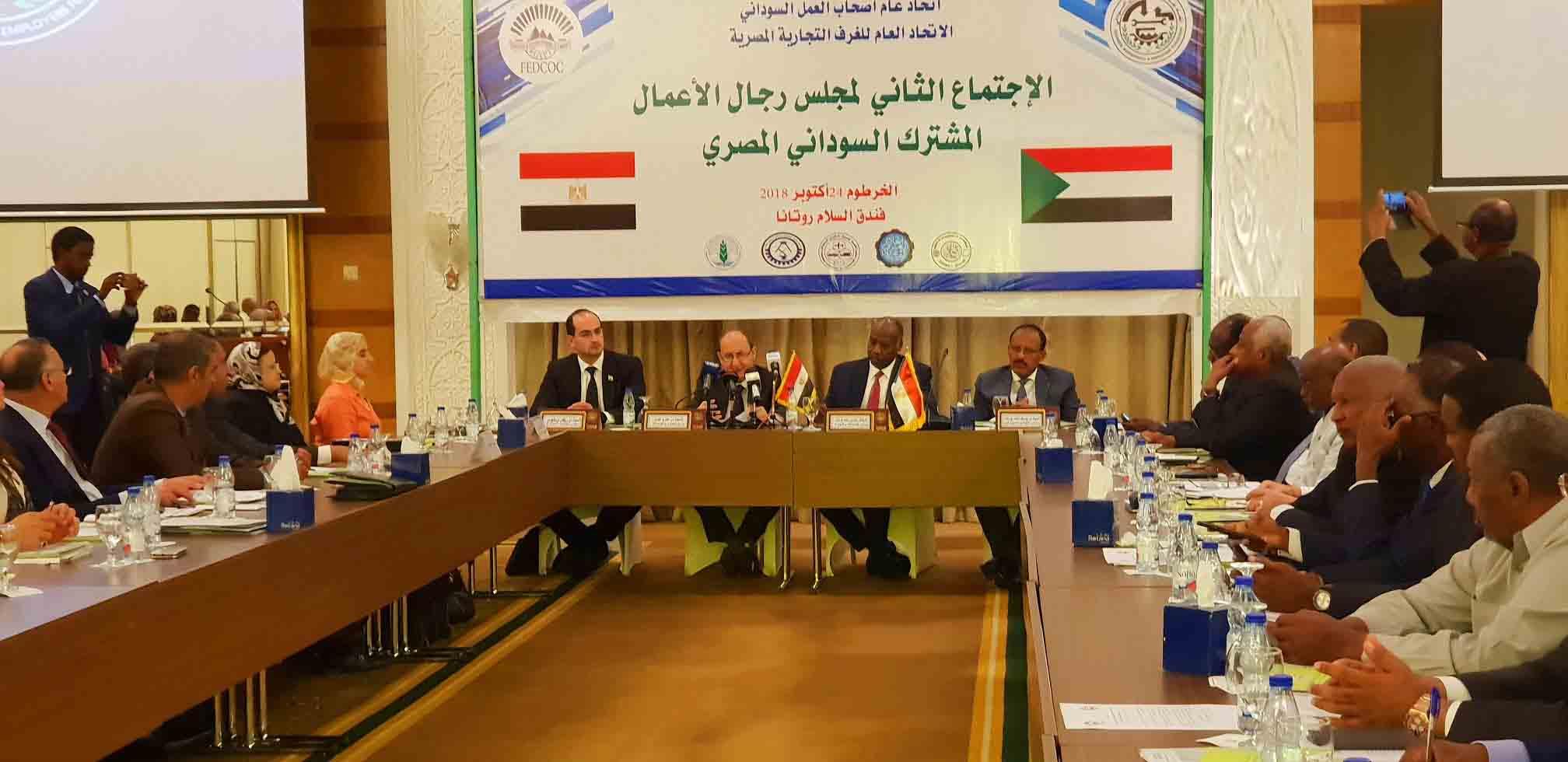 خلال انعقاد مجلس الأعمال المصري السوداني