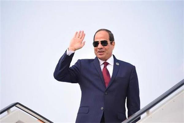 الرئيس السيسي يغادر السودان