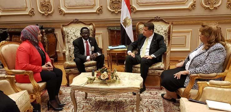 رئيس إفريقية النواب يلتقي السفير الأوغندي بالقاهرة