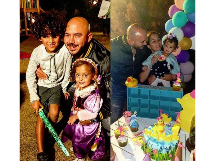 محمود العسيلي يحتفل بعيد ميلاد أبنائه