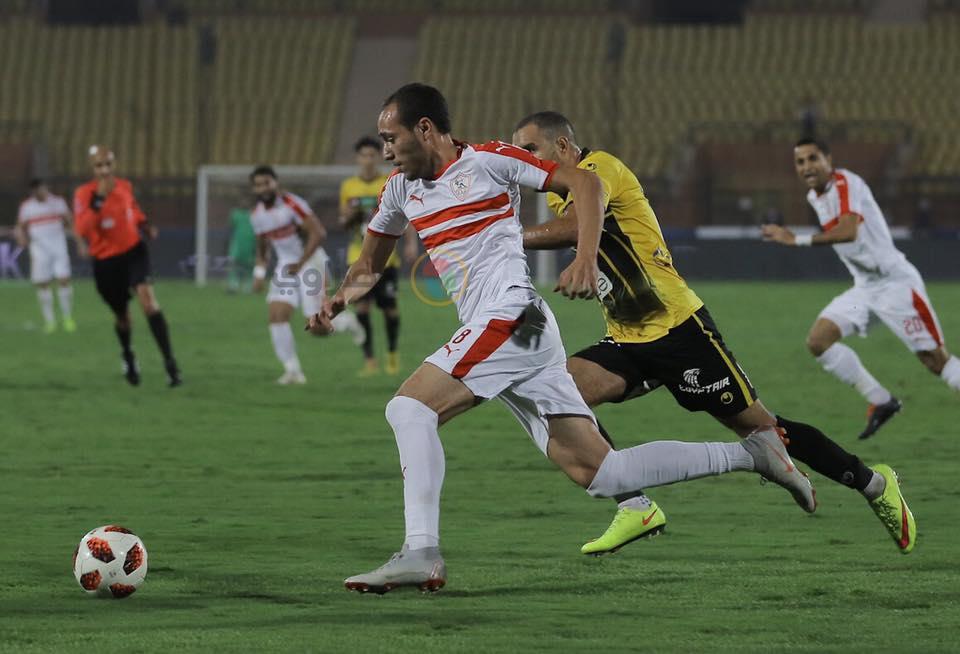 جانب من مباراة الإنتاج والزمالك