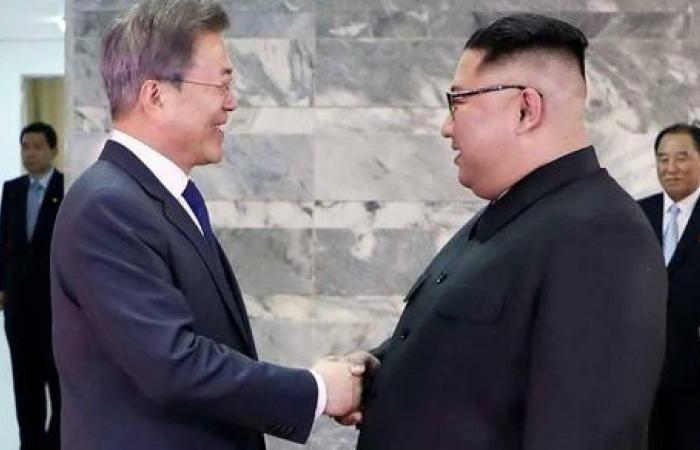 زعيما كوريا الشمالية والجنوبية