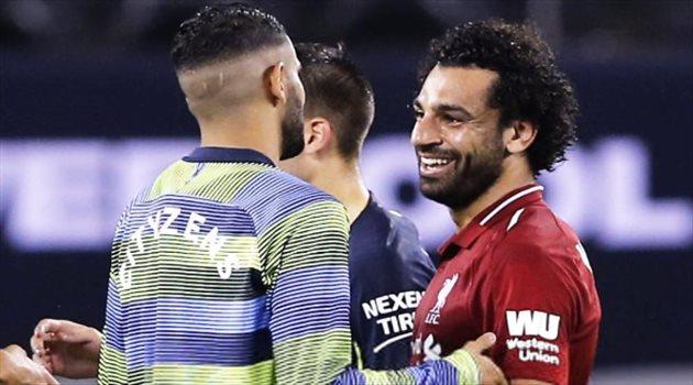 محمد صلاح ورياض محرز                              