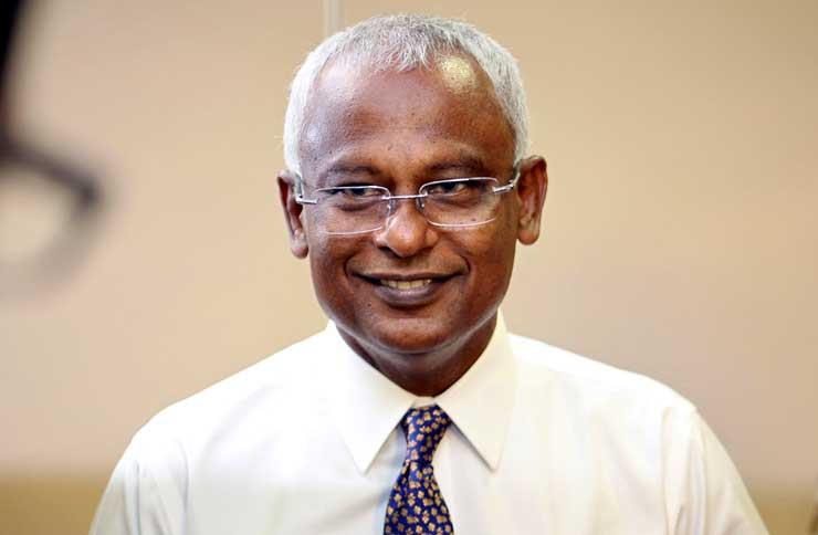 الرئيس المالديفي المنتخب إبراهيم محمد صليح