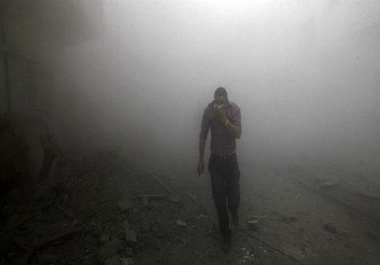 هجوم بالغاز في حلب السورية