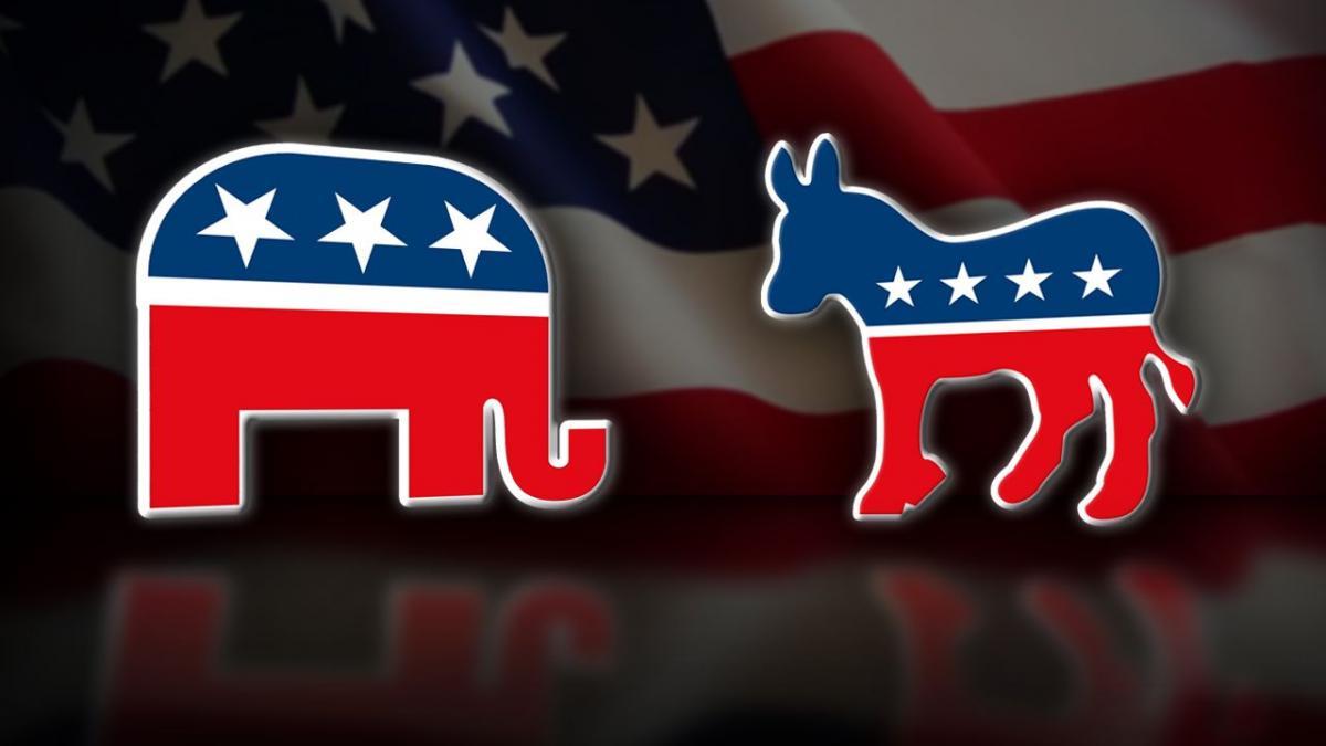 الحمار الديمقراطي والفيل الجمهوري