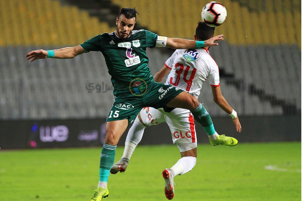 جانب من مباراة المصري والزمالك - أرشيفية