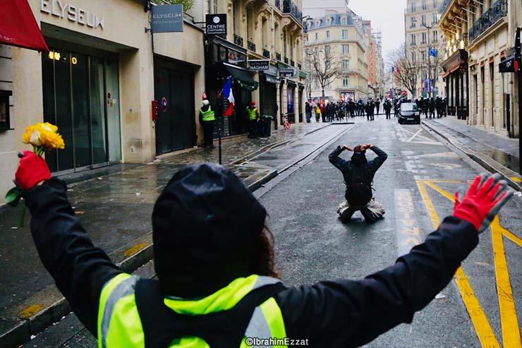 احتجاجات السترات الصفراء بباريس (5)