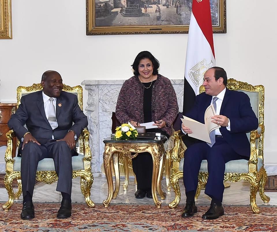 السيسي يستقبل نائب رئيس كوت ديفوار