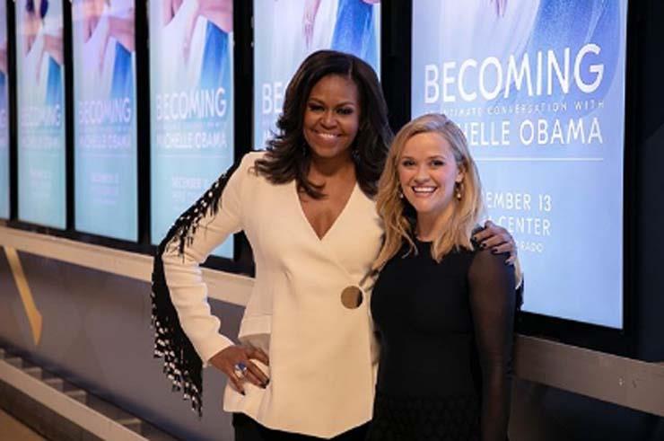 ريز ويزرسبون مع ميشيل أوباما