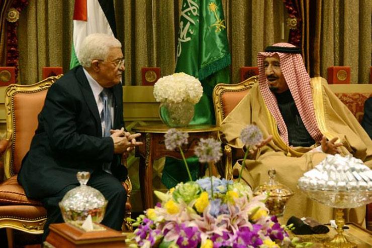 الملك سلمان والرئيس الفلسطيني محمود عباس