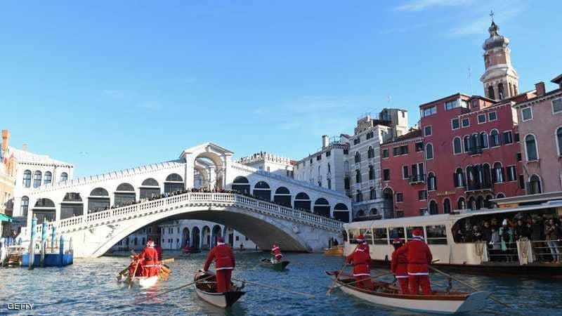 القناة المائية الكبرى في مدينة البندقية الإيطالية
