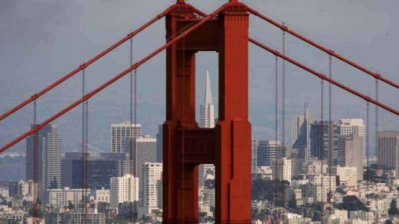 جسر البوابة الذهبية في مدينة سان فرانسيسكو الأميركية.
