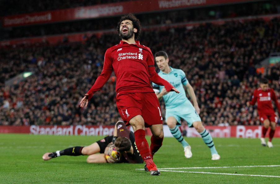 محمد صلاح لاعب ليفربول                            