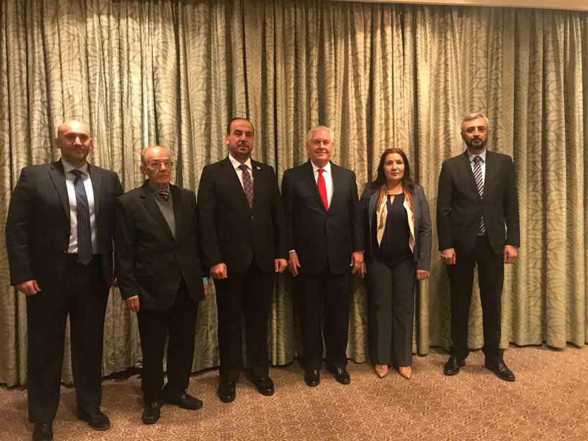 لقاء وزير الخارجية الأمريكي مع وفد المعارضة السوري