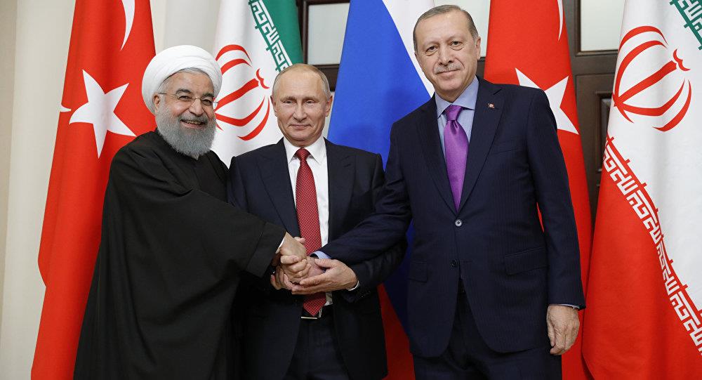 بوتين وروحاني وأردوغان 