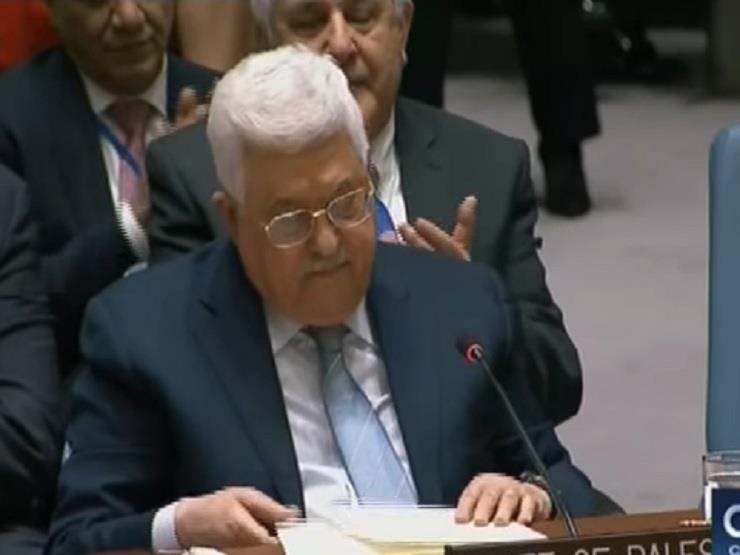 الرئيس الفلسطيني محمود عباس في مجلس الأمن