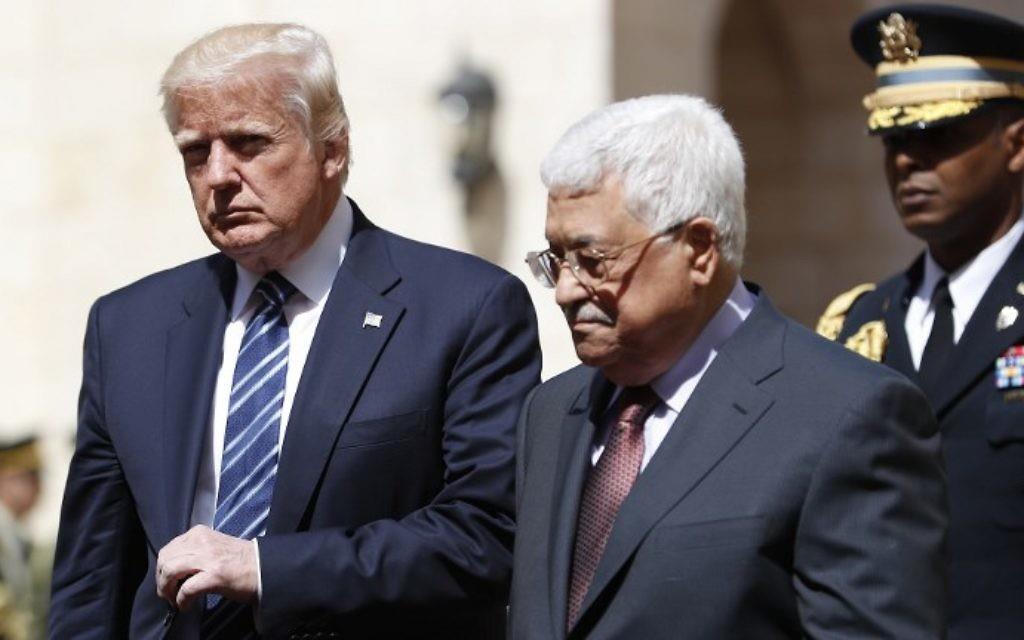 الرئيس الفلسطيني والرئيس الامريكي