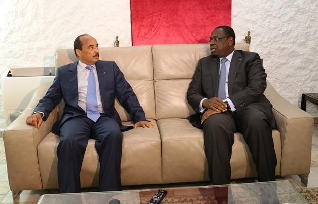 الرئيس الموريتاني والرئيس السنغالي