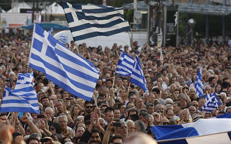 مظاهرة فى اليونان