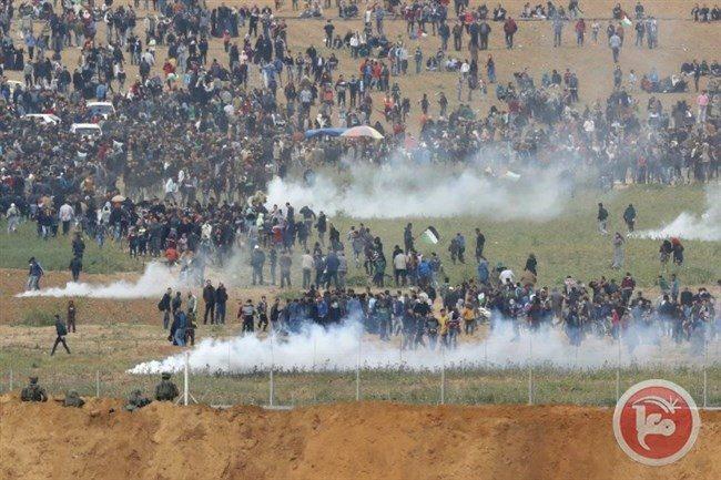 استشهاد 4 فلسطينيين وإصابة 350 آخرين