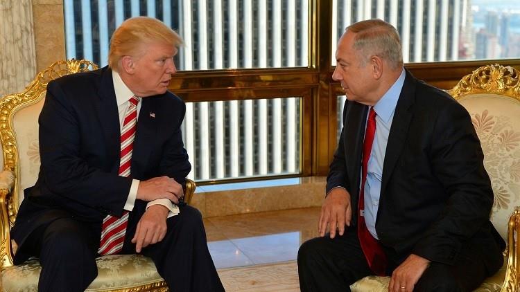الرئيس الأمريكي ترامب ورئيس الوزراء الإسرائيلي بني