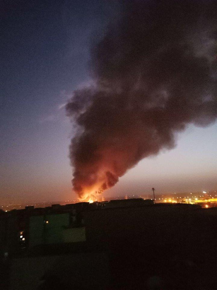 حريق محطة الشيخ زايد