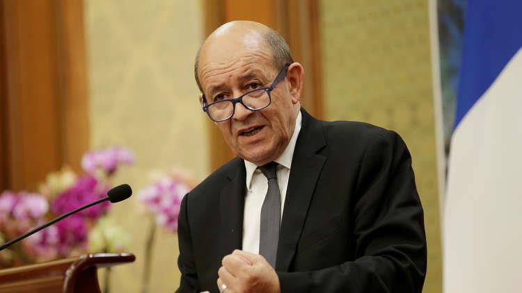 وزير الخارجية الفرنسي جان إيف لو دريان            