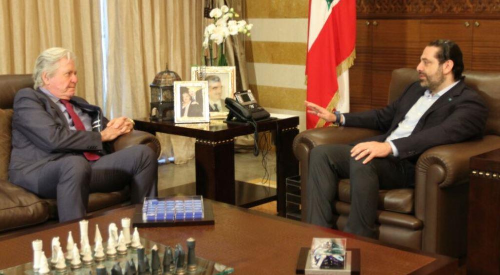 حسين فهمي ورئيس مجلس الوزراء اللبناني. (2)