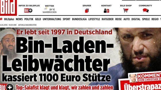 العنوان الرئيسي لصحيفة بيلد الألمانية يتناول قضية 