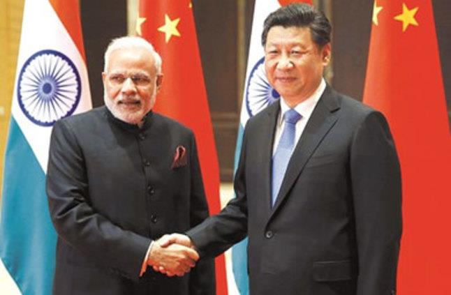 رئيس الوزراء الهندي و الرئيس الصيني