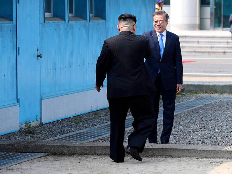 الرئيس الكوري الجنوبي وزعيم كوريا الشمالية