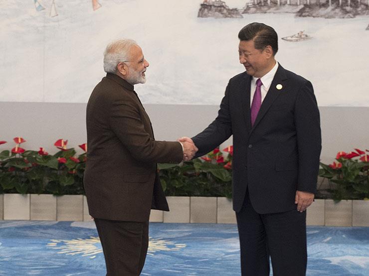 الرئيس الصينى ورئيس الوزراء الهندي