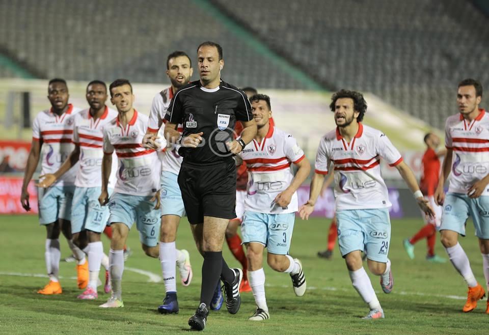 محمد الحنفي حكم مباراة الزمالك والأهلي            