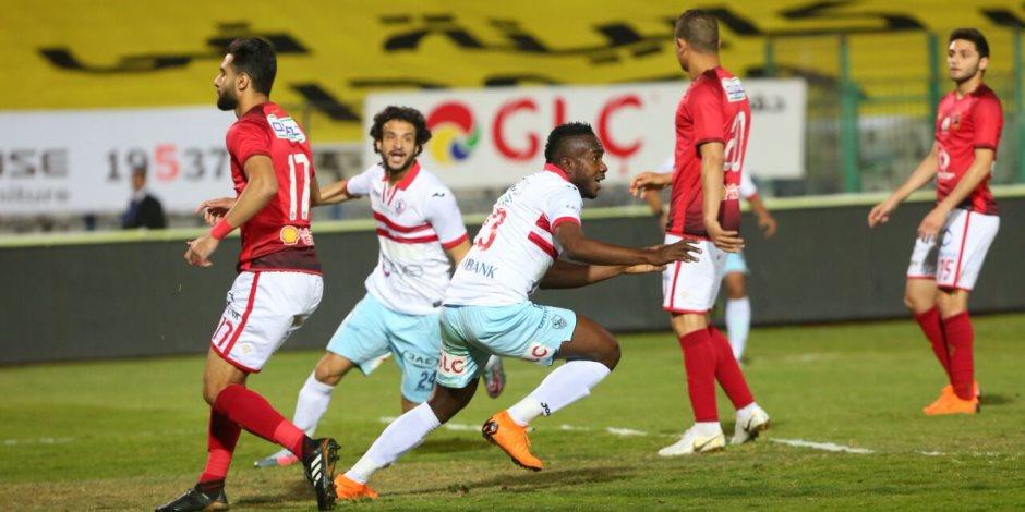 جانب من مباراة الأهلي والزمالك                    