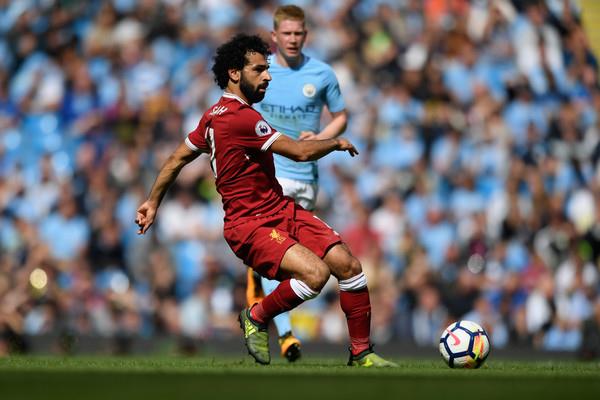 محمد صلاح أمام مانشستر سيتي                       