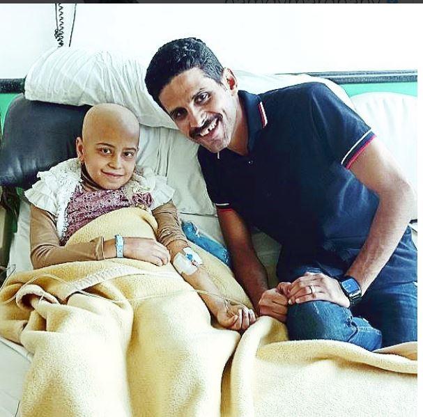 حمدي الميرغني يزور مستشفى سرطان الأطفال