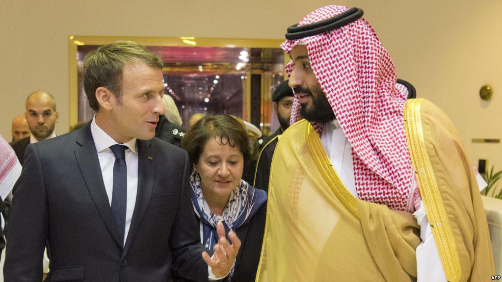 الأمير محمد بن سلمان والرئيس الفرنسي ماكرون
