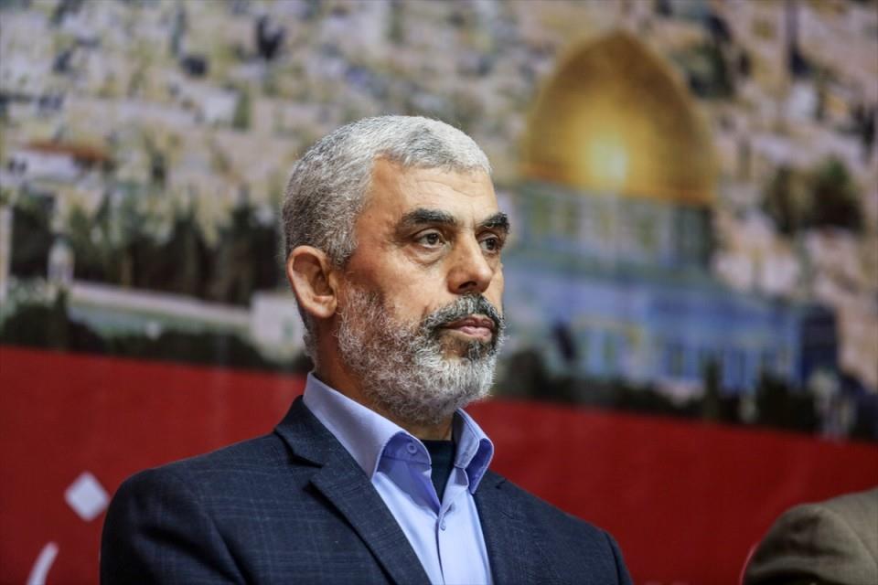زعيم حماس قي قطاع غزة يحيى السنوار