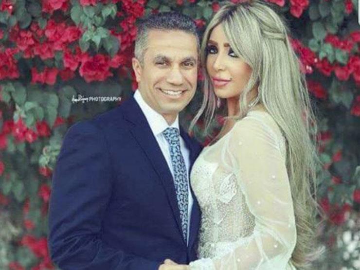 إيمان أبو طالب وزوجها العميد محمد سمير