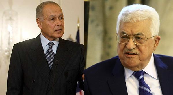 الرئيس الفلسطيني محمود عباس و أحمد أبو الغيط الأمي