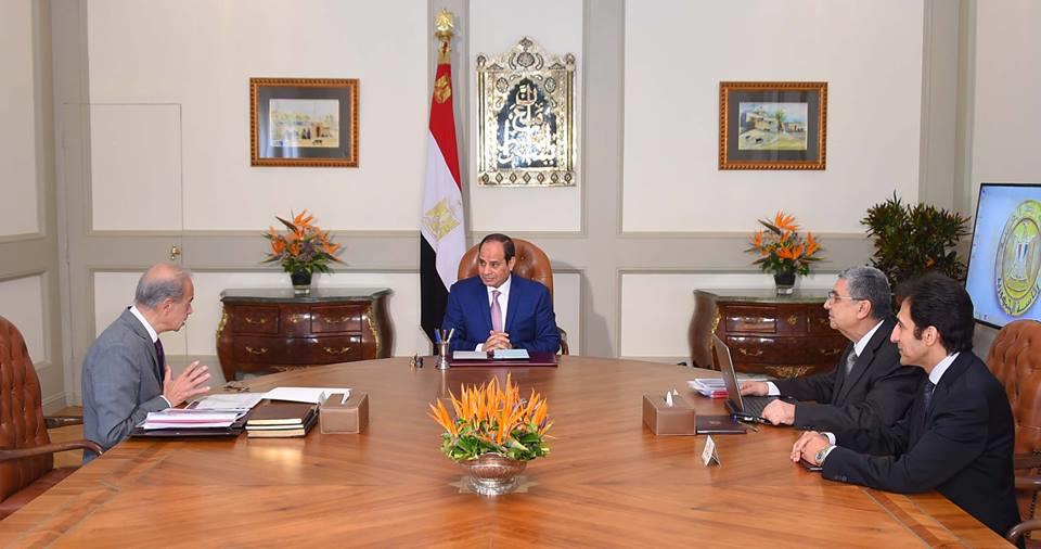 اجتماع الرئيس عبدالفتاح السيسي مع رئيس مجلس الوزرا