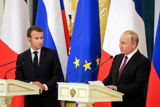 الرئيس الروسي ونظيره الفرنسي