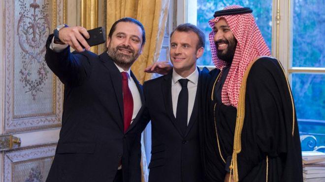 ماكرون توقف في السعودية ودعا الحريري لزيارة فرنسا
