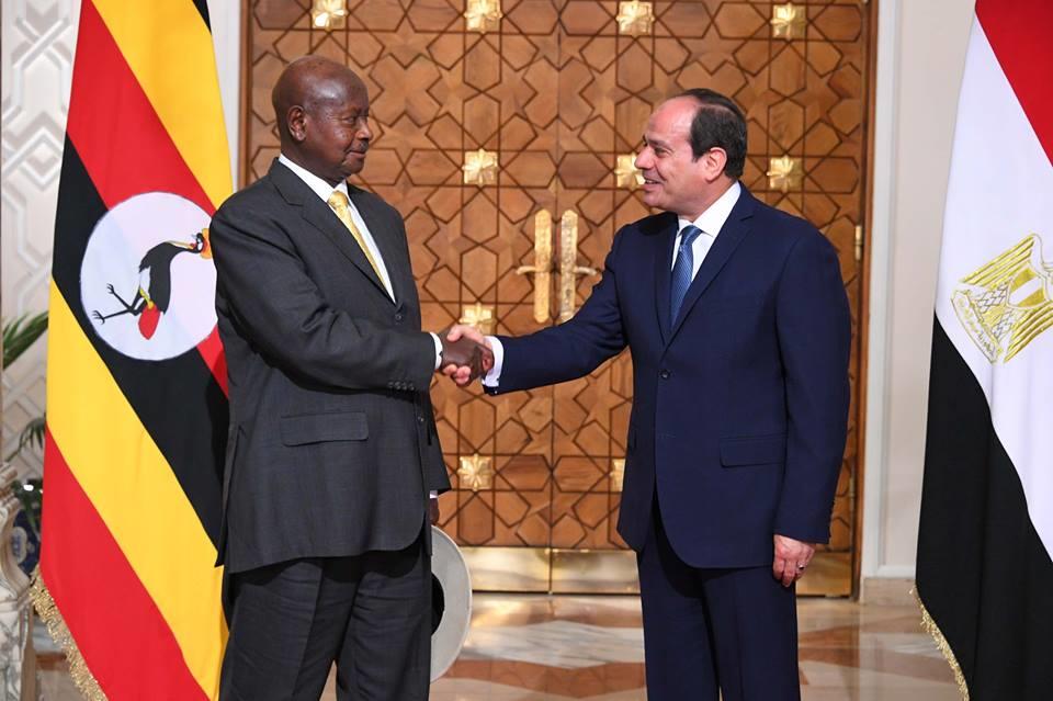الرئيسان المصرى والأوغندي